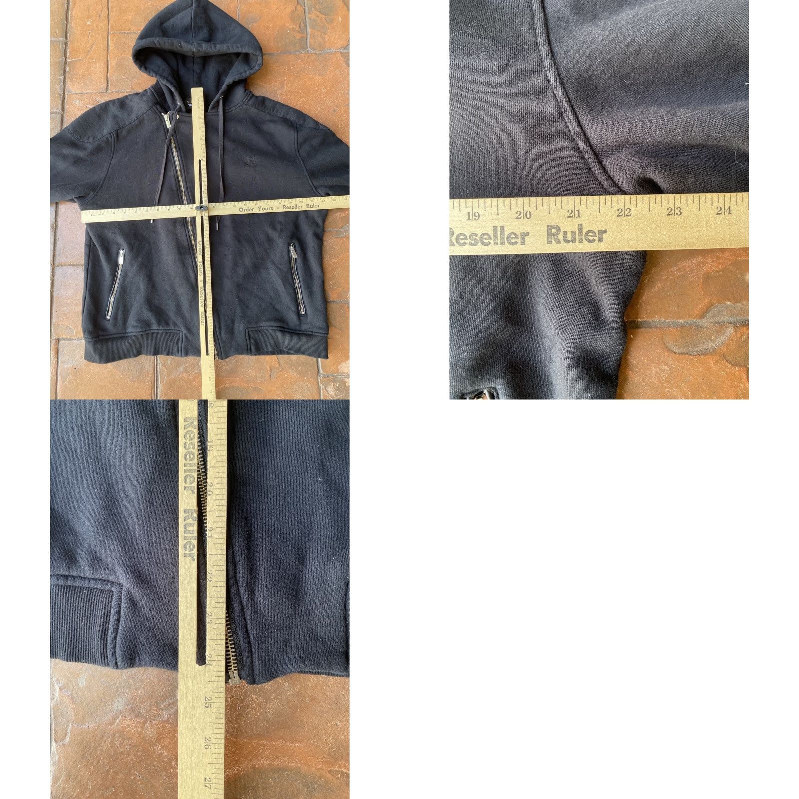 The Kooples The Kooples Black Sport Full Zip Hoodie Hooded Jacket Womens XL Black Sports Hoodie Full Zip Jacket Size XL / US 12-14 / IT 48-50 - 9 Thumbnail