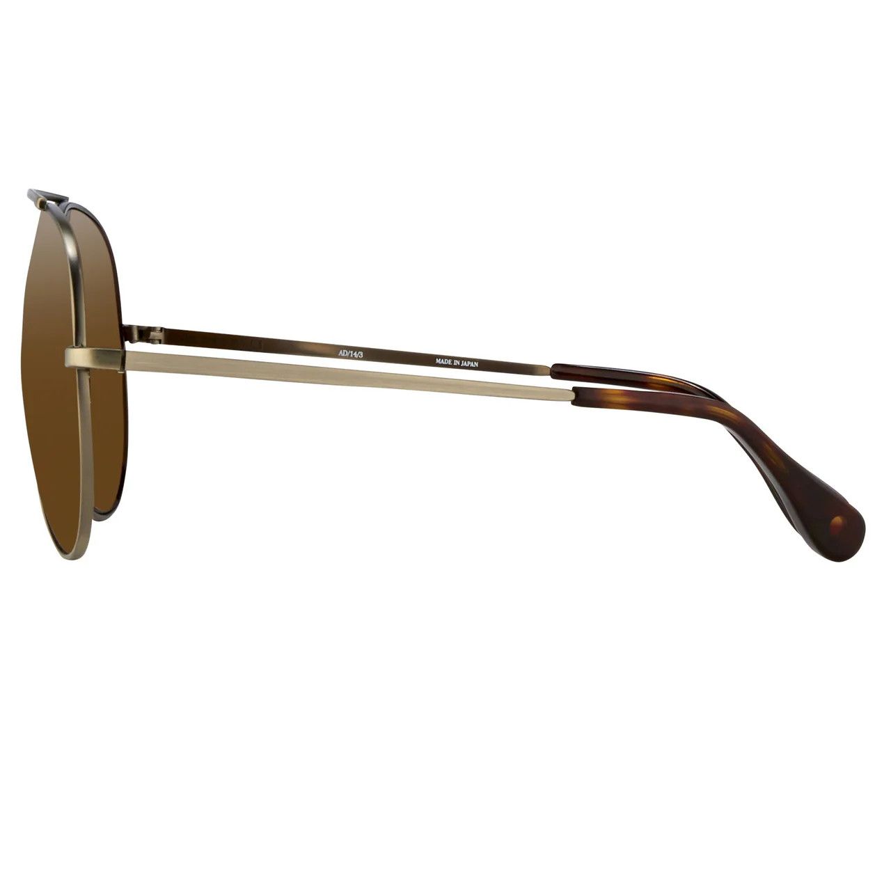 Ann Demeulemeester Ann Demeulemeester Sunglasses Brushed Silver and Brown Size ONE SIZE - 4 Thumbnail