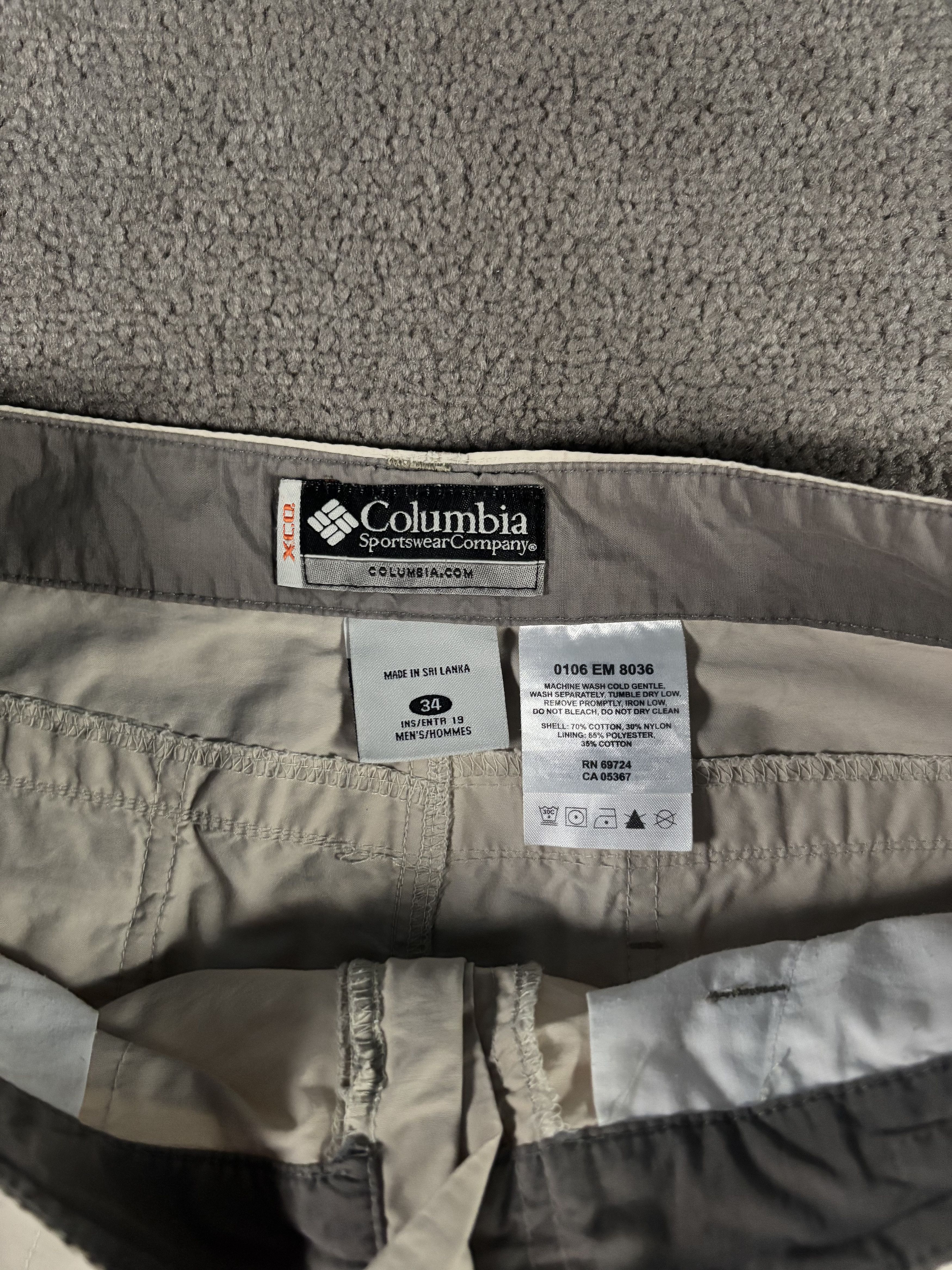 Columbia Columbia 34 Beige Shorts Adjustable Cargo Pockets Size US 34 / EU 50 - 4 Thumbnail
