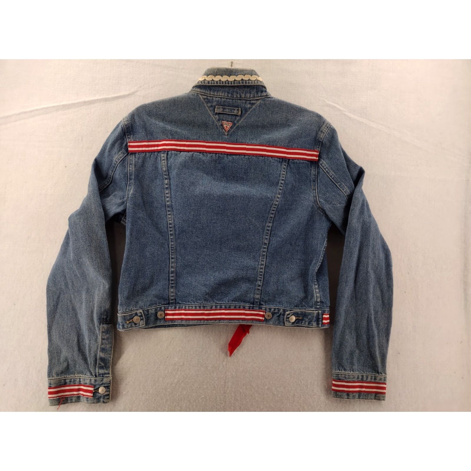 Tommy Hilfiger VTG Tommy Hilfiger Denim Jacket Girls XL Embroidered Collar Denim Jacket Girls XL Embroidered Collar Size XL / US 12-14 / IT 48-50 - 7 Thumbnail