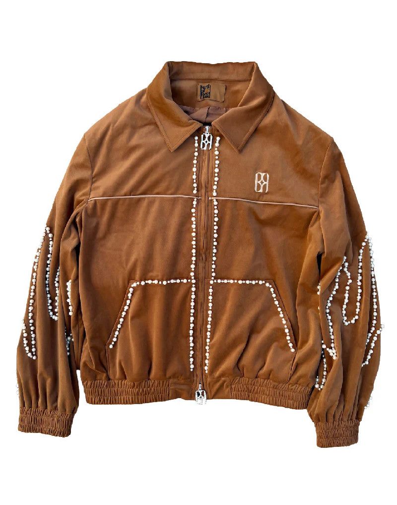 Birth of Royal Child Birth of Royal Child "Flame Pearl" Brown Velvet Jacket Size US XL / EU 56 / 4 - 1 Preview