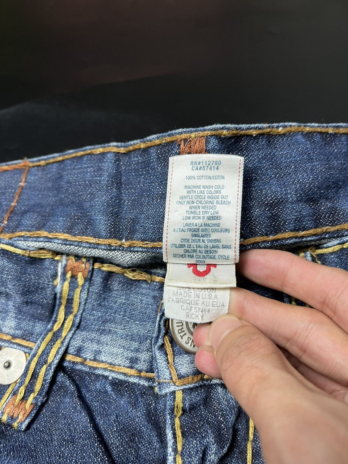 If Six Was Nine TRUE RELIGION TRUE FLARE JEANS Size US 31 - 9 Thumbnail
