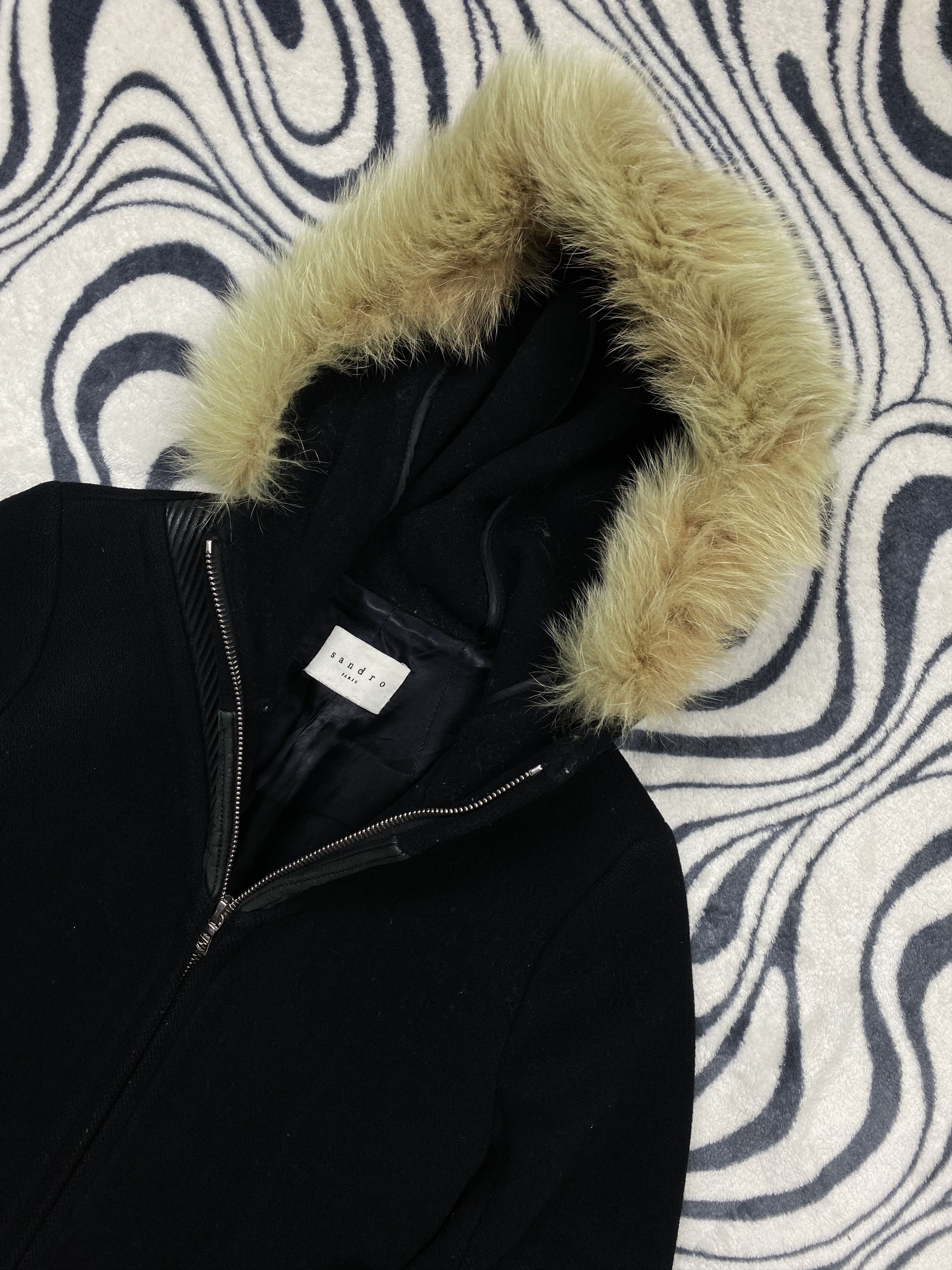 Sandro Sandro Paris Wool Coat Jacket Size XS / US 0-2 / IT 36-38 - 2 Thumbnail
