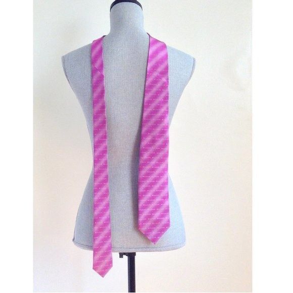 Bvlgari Bvlgari Tie silk pink Size ONE SIZE - 1 Thumbnail