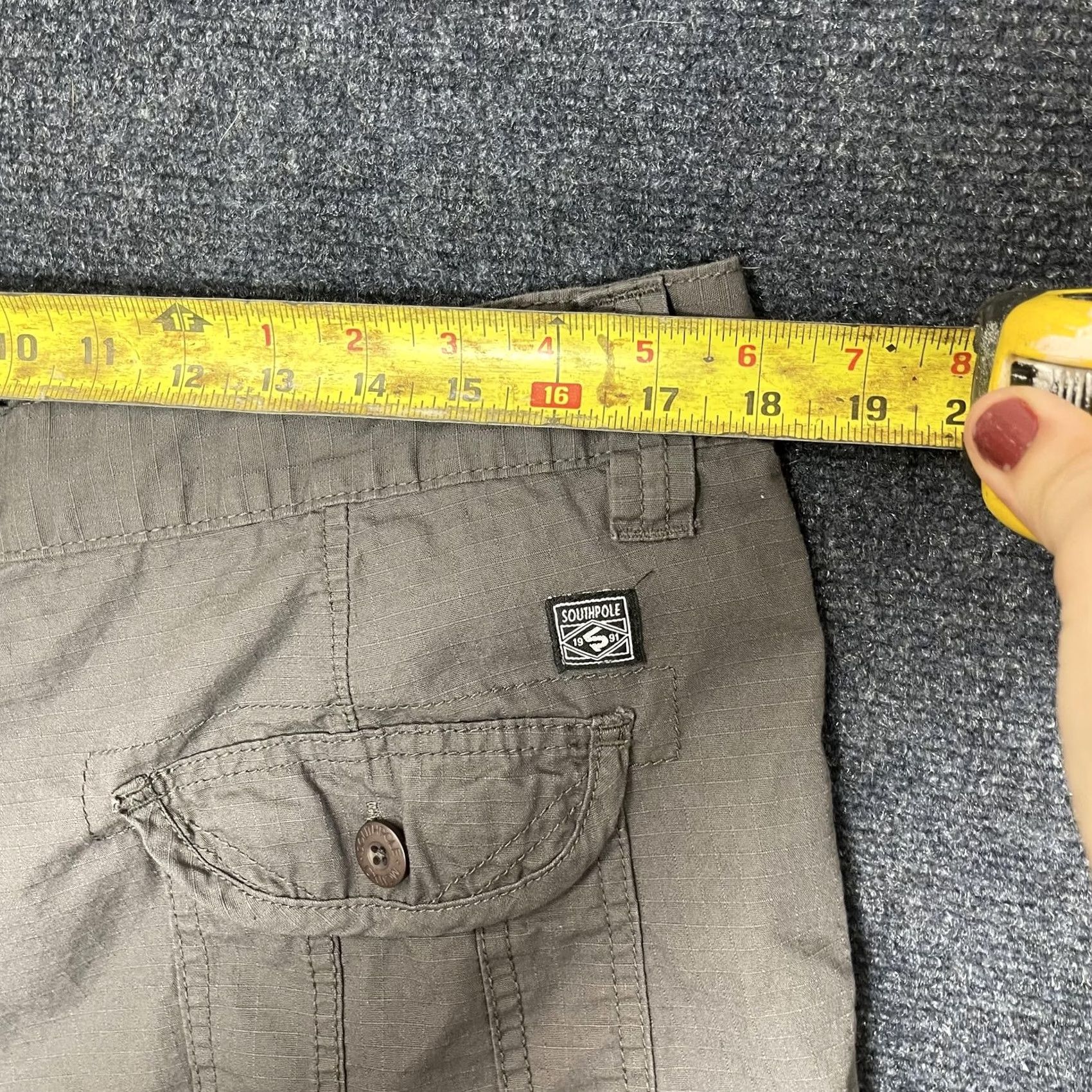 Southpole Southpole Cargo Shorts Mens 36 Gray Cotton Canvas Pockets Summer Size US 36 / EU 52 - 6 Thumbnail