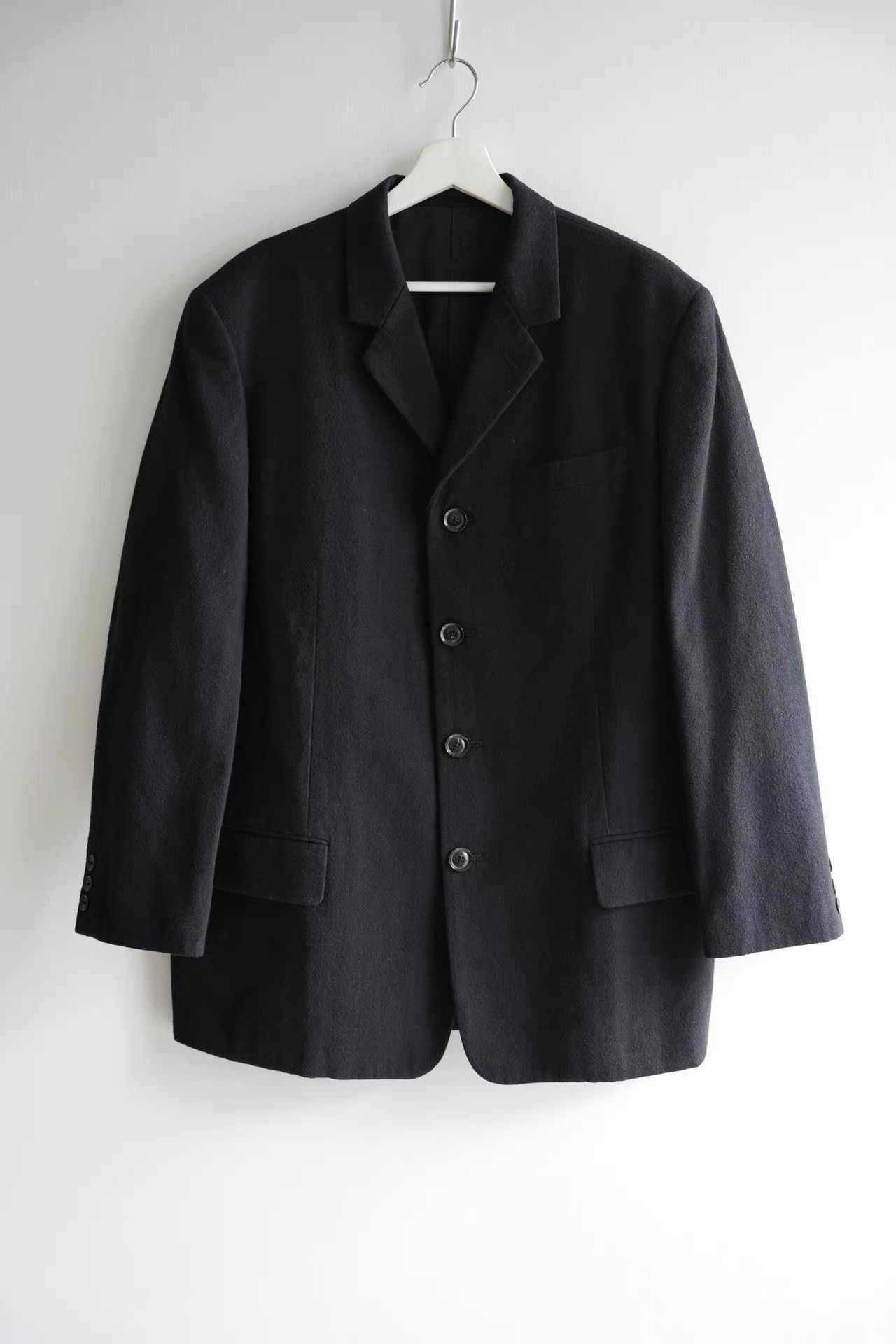 Yohji Yamamoto Yohji Yamamoto 05aw Four-Button Heavy Wool Blazer K4 Size US M / EU 48-50 / 2 - 1 Thumbnail