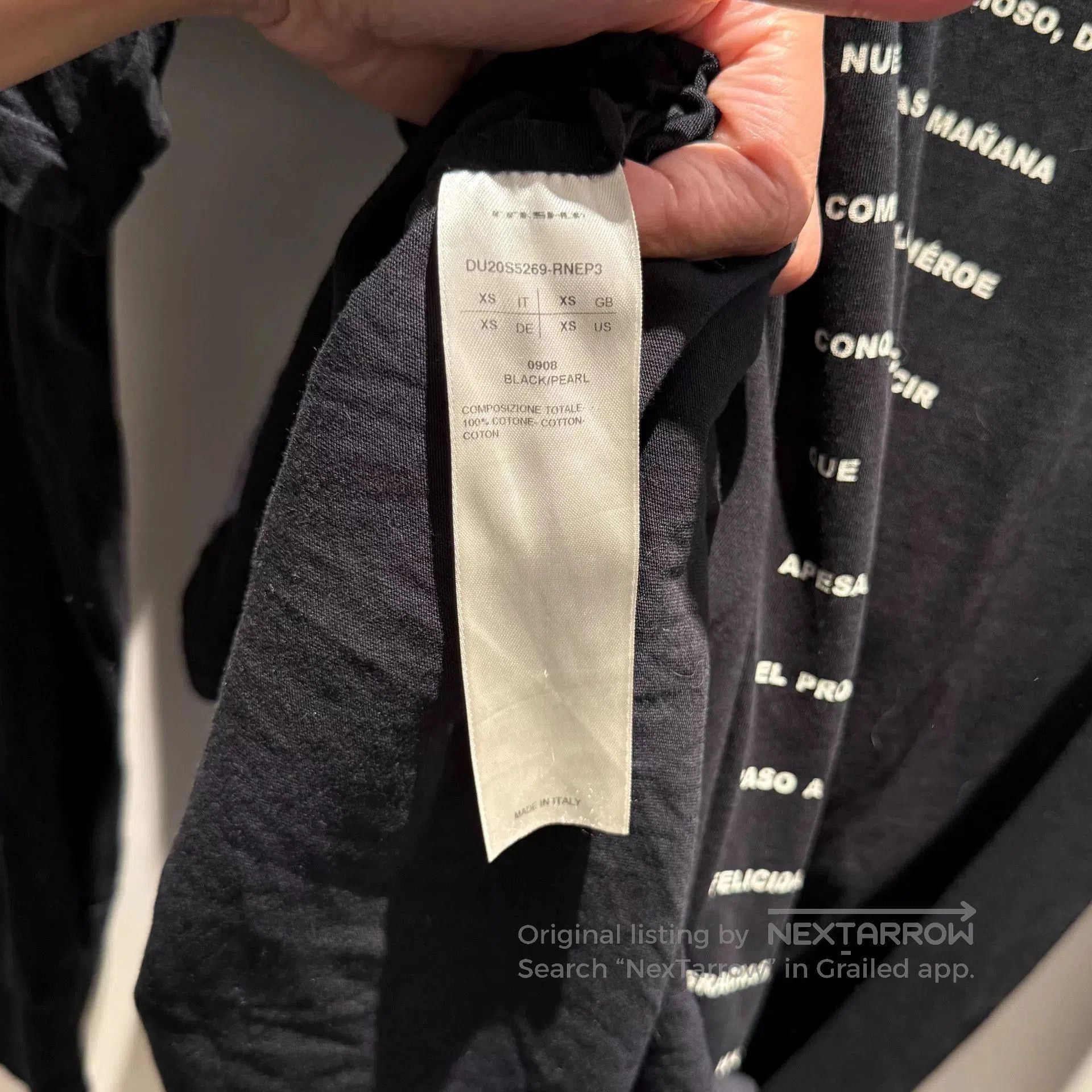 Rick Owens Drkshdw rare slogan long sleeve top by Rick Owens. Size US XS / EU 42 / 0 - 5 Thumbnail