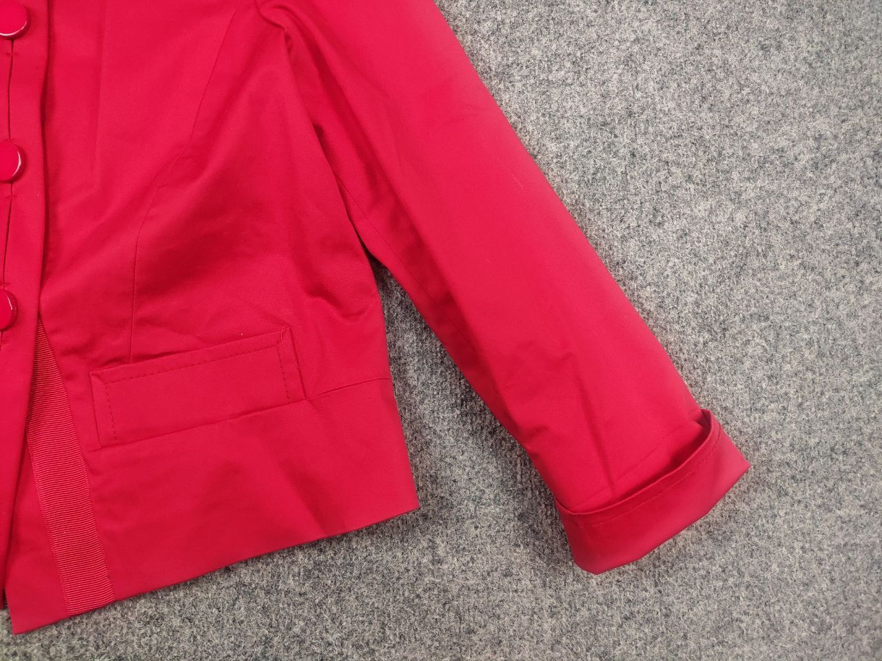 Escada Escada Sport Vintage Design Red Cotton Button Blazer Jacket Size M / US 6-8 / IT 42-44 - 4 Thumbnail