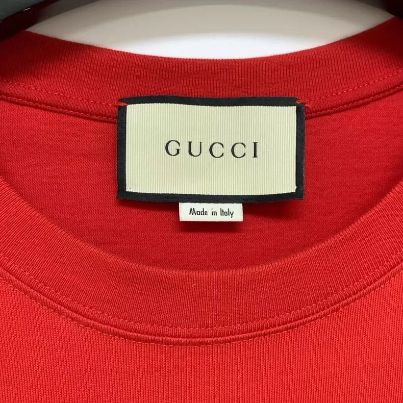 Gucci Gucci Red short-sleeved T-shirt Size US M / EU 48-50 / 2 - 3 Thumbnail