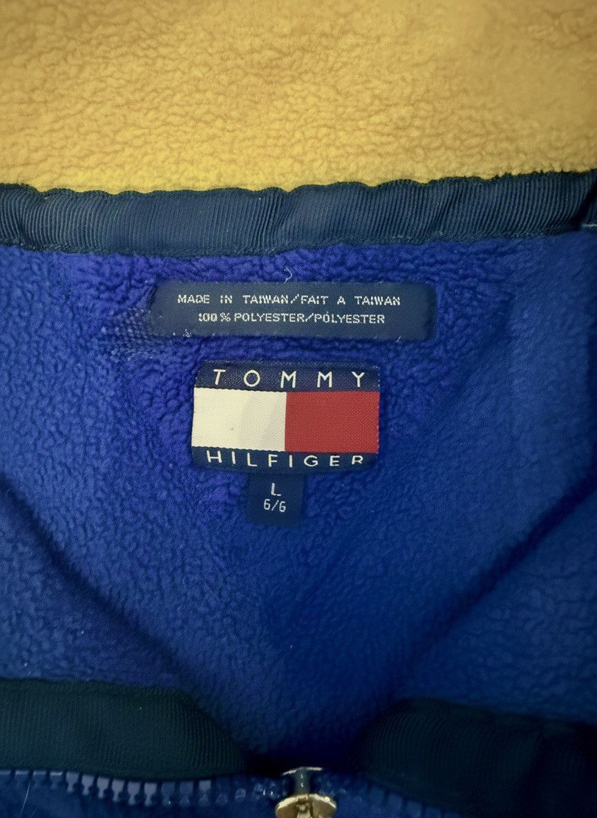 Tommy Hilfiger Y2K Tommy Hilfiger Blue Embroidered 1/4 Zip Pullover Fleece Size US L / EU 52-54 / 3 - 3 Thumbnail
