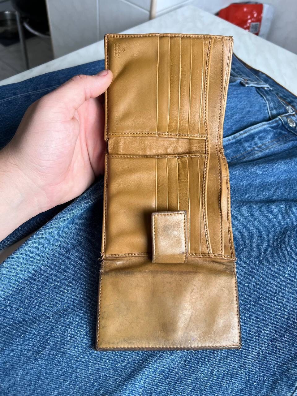 Gucci Vintage 00s Gucci wallet leather monogram GG Logo Y2K Size ONE SIZE - 13 Thumbnail