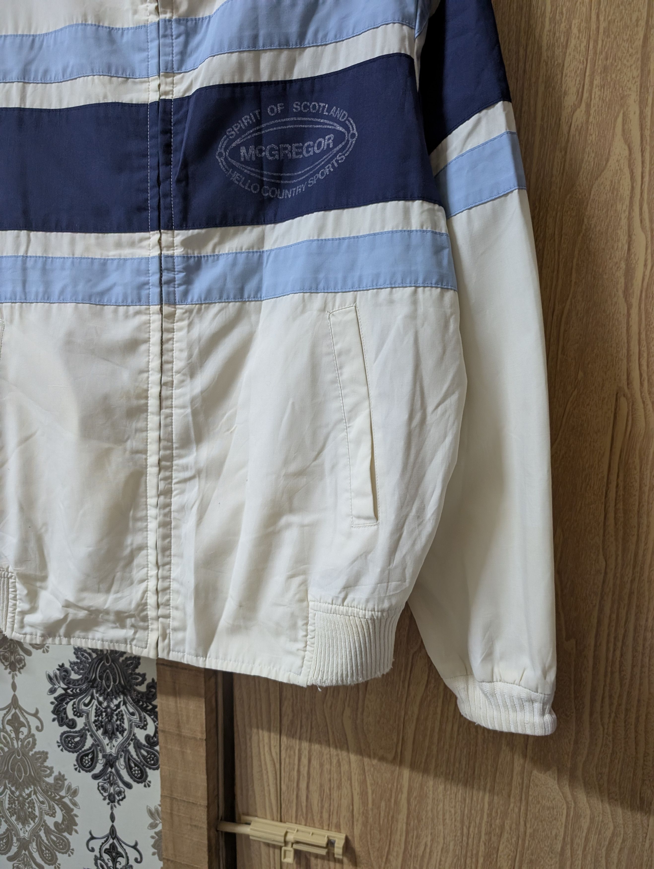 McGregor Vintage McGregor White Blue Buffalo Classic Jacket Size US L / EU 52-54 / 3 - 5 Thumbnail