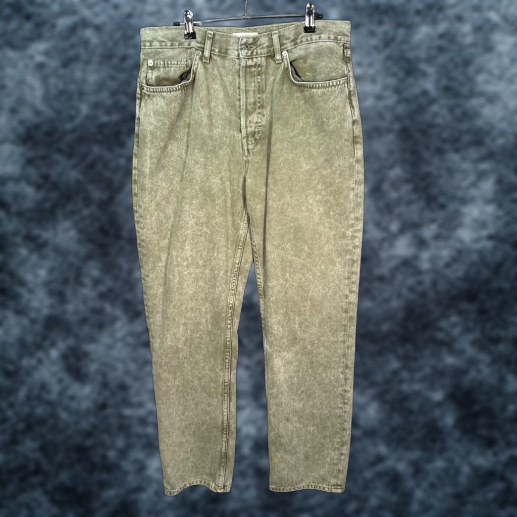 Topshop Topshop Jeans Denim 5-Pocket Regular Straight Adult Womens 10 Green Vintage No Size 32" / US 10 / IT 46 - 1 Thumbnail
