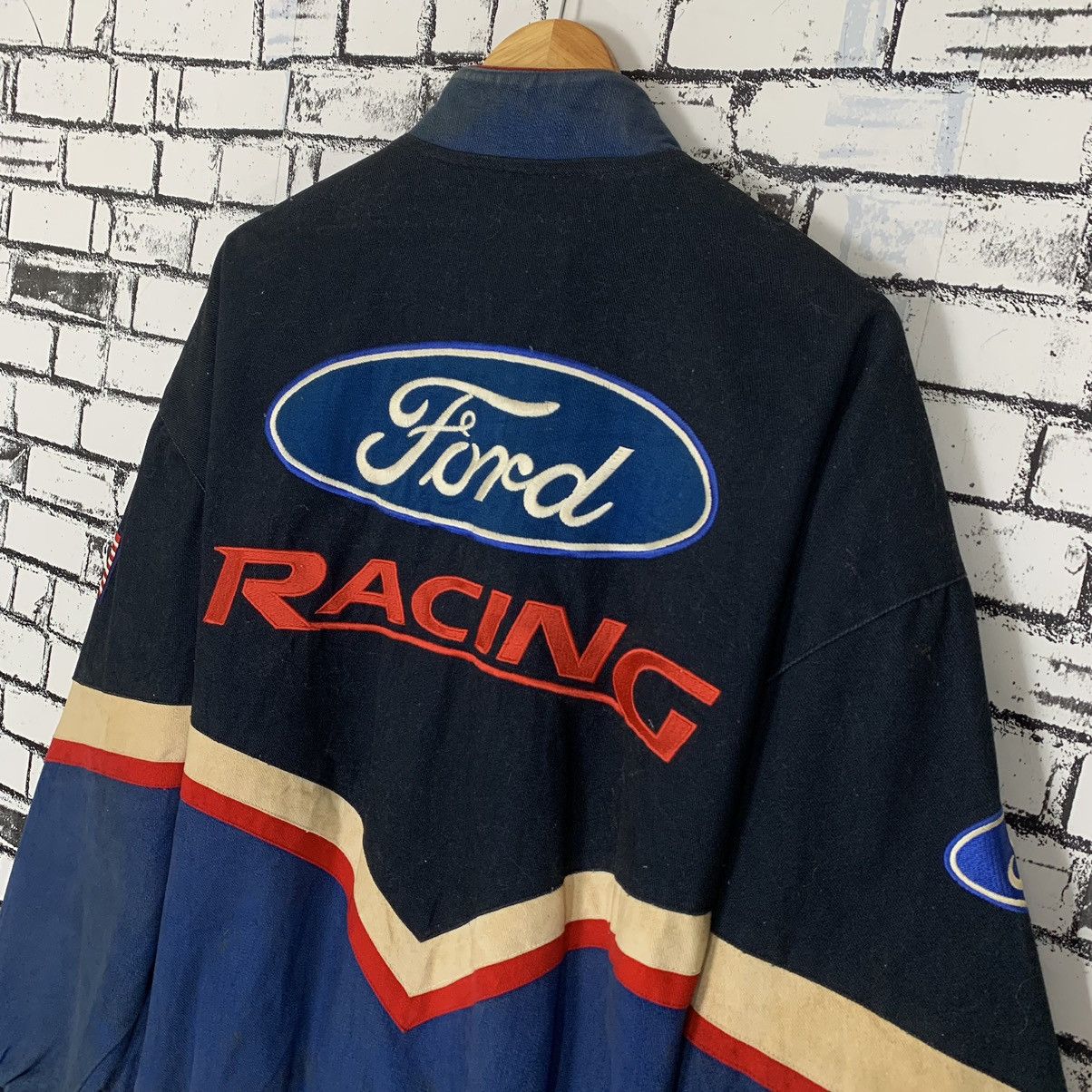 Ford × Jeff Hamilton JH Design Jeff Hamilton Ford Racing Mens Racecar Jacket Size US XL / EU 56 / 4 - 11 Thumbnail