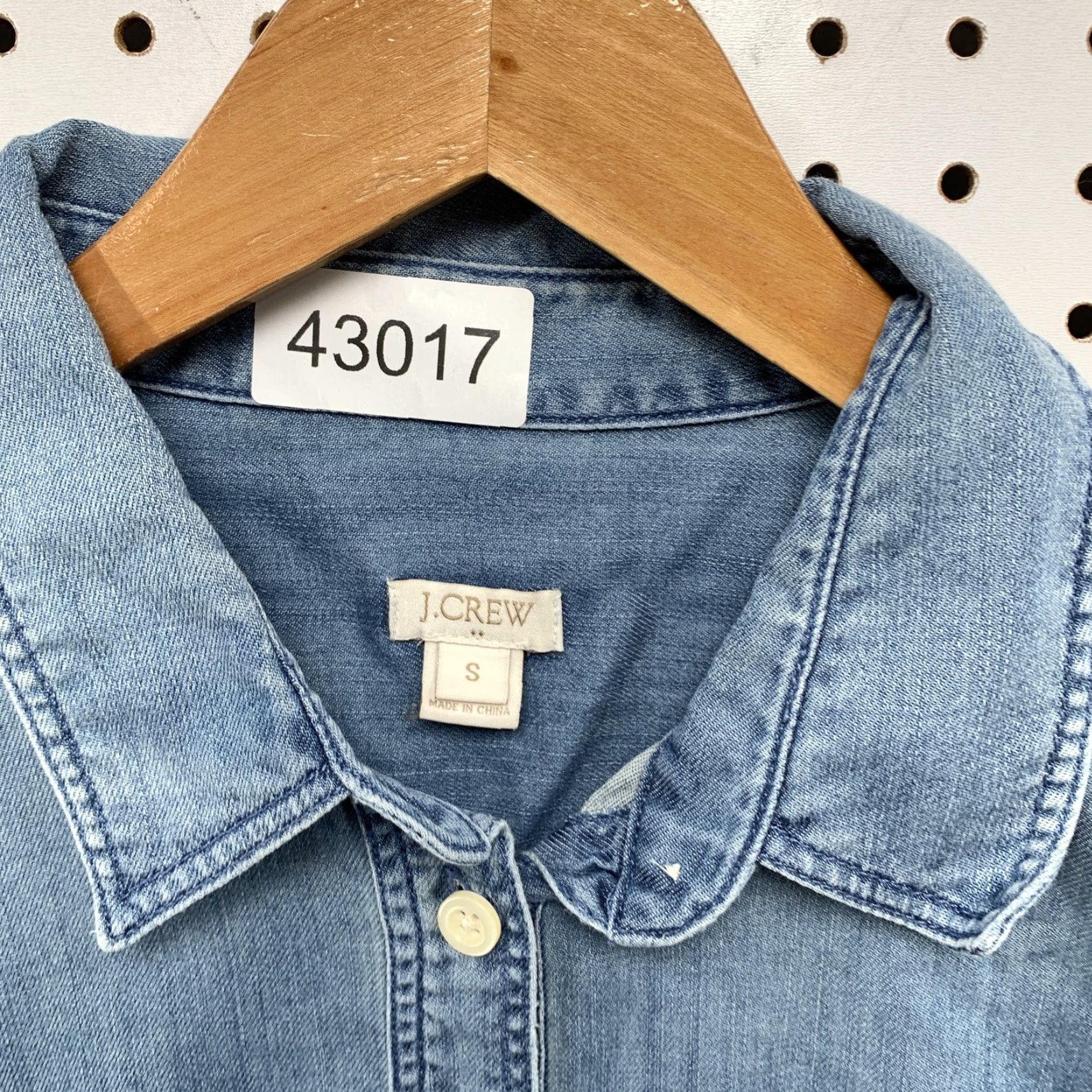 J.Crew JCREW Denim Shirt Dress Womens Small Blue Long Sleeve Button Up Collared Size S / US 4 / IT 40 - 3 Thumbnail