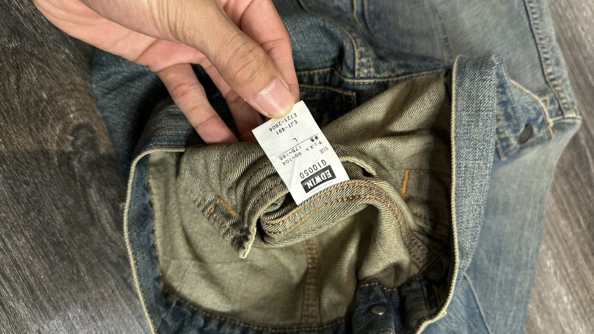 Edwin 90s Edwin Denim Trucker Jacket Size US L / EU 52-54 / 3 - 5 Thumbnail