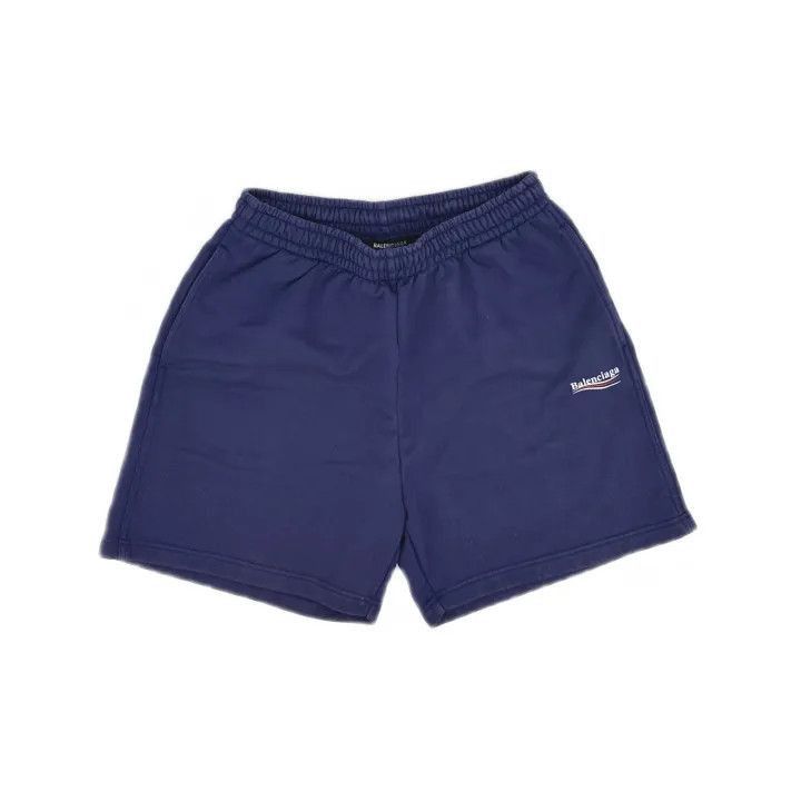 Balenciaga Balenciaga Balenciaga Blue Casual Letter Print Shorts for Size US 26 / EU 42 - 2 Thumbnail