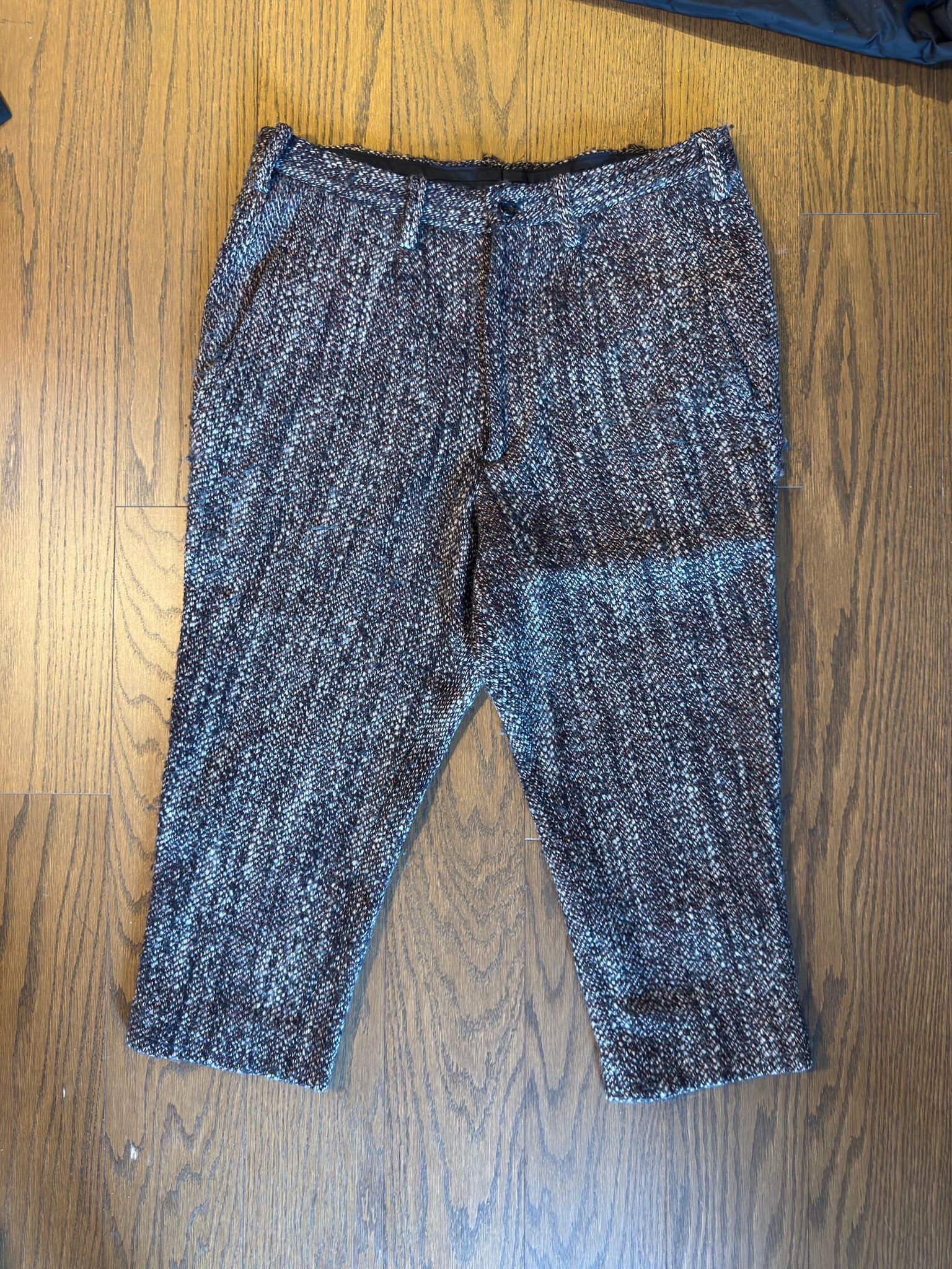 Yohji Yamamoto Yohji Yamamoto Pour Homme Cropped Wool Trousers Size US 34 / EU 50 - 1 Thumbnail