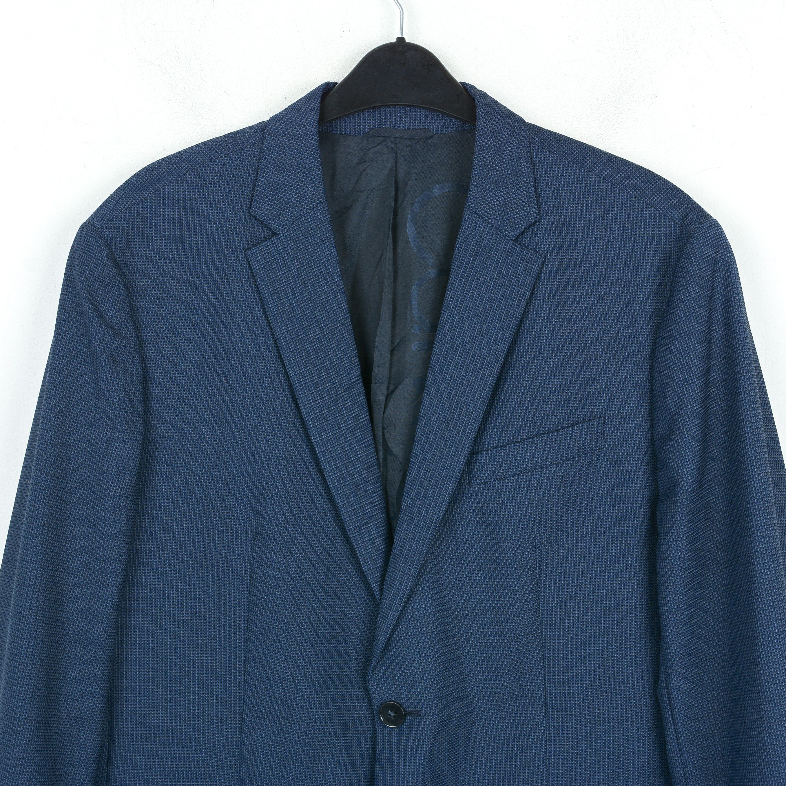 Calvin Klein W17 Fitted UK 44 US Blazer EU 54 Pattern Jacket Coat Wool XL Size 44R - 2 Thumbnail