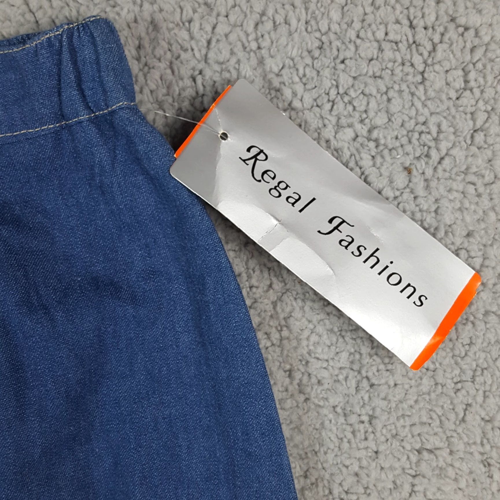 Denime VINTAGE Regal Denim Pencil Skirt Women's Size 18 Knee Length Blue 80s Western Retro Size 40" / US 18 - 6 Thumbnail