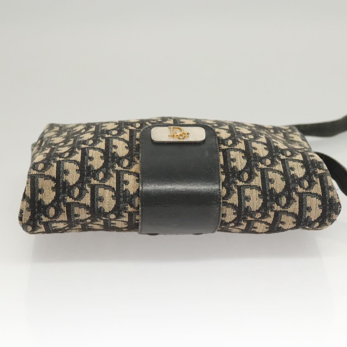 Dior DIOR Trotter Canvas Shoulder Bag Navy Gold Size ONE SIZE - 9 Thumbnail