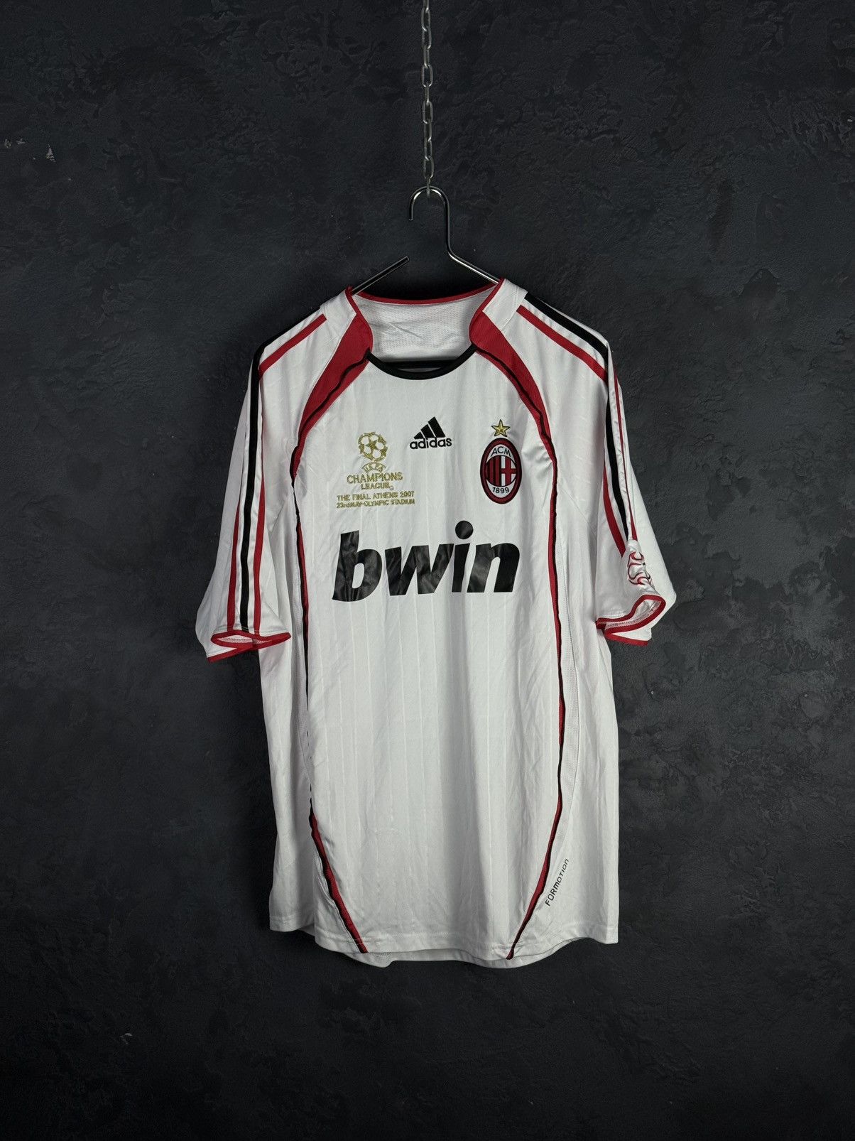 Adidas Adidas Men's Jersey AC Milan 2007 Champions League Final Size US XL / EU 56 / 4 - 1 Thumbnail