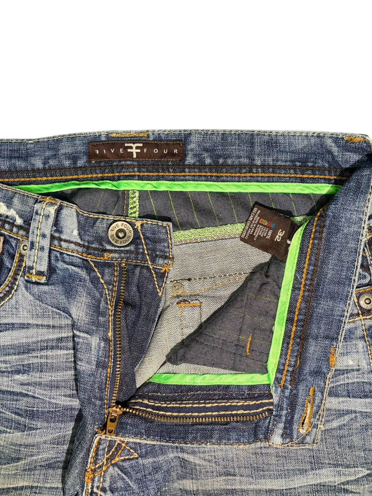 Five Four Vintage Five Four Mud Wash Distressed Baggy Jeans Size US 30 / EU 46 - 5 Thumbnail