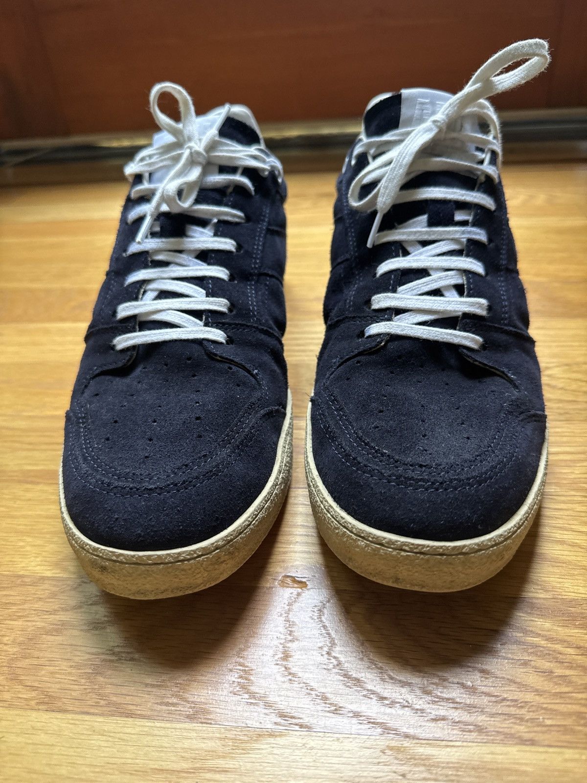 AMI AMI Blue Suede Sneakers US 12 Size US 12 / EU 45 - 3 Thumbnail