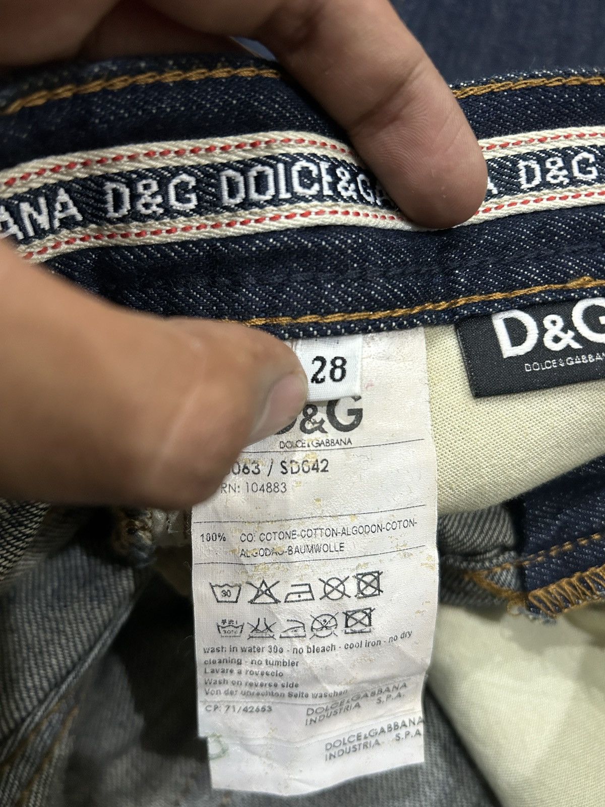 Dolce & Gabbana Vintage Dolce & Gabbana Regular Fit Jeans Size US 29 - 10 Thumbnail