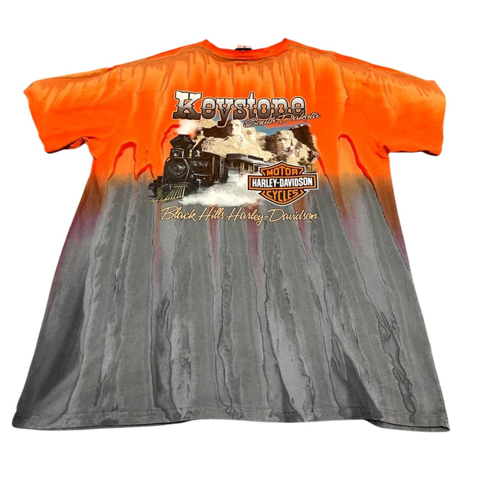 Harley Davidson Vintage Harley Davidson x Sturgis Biker Shirt Men’s Tie Dye Size US XL / EU 56 / 4 - 2 Thumbnail