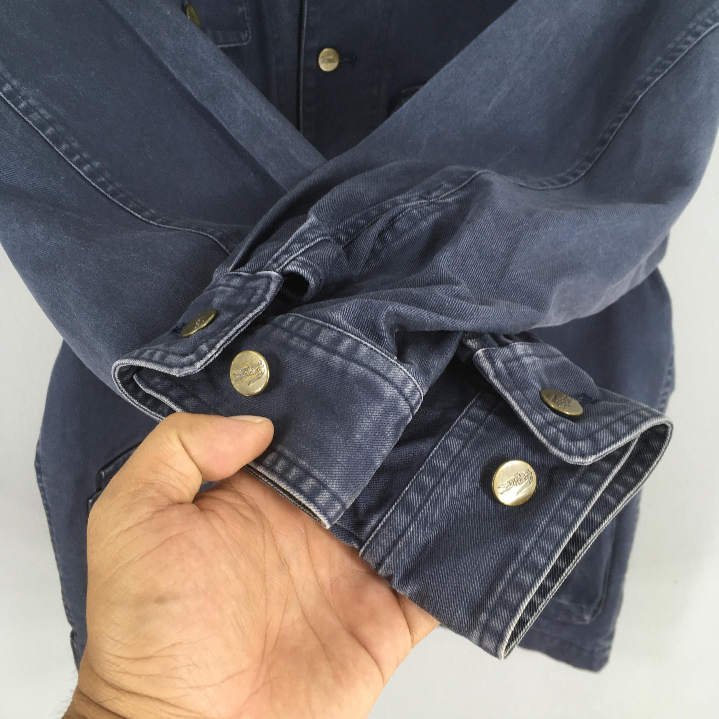 Lacoste Vintage 90s Lacoste Denim Workers Jacket Large Size US L / EU 52-54 / 3 - 5 Thumbnail