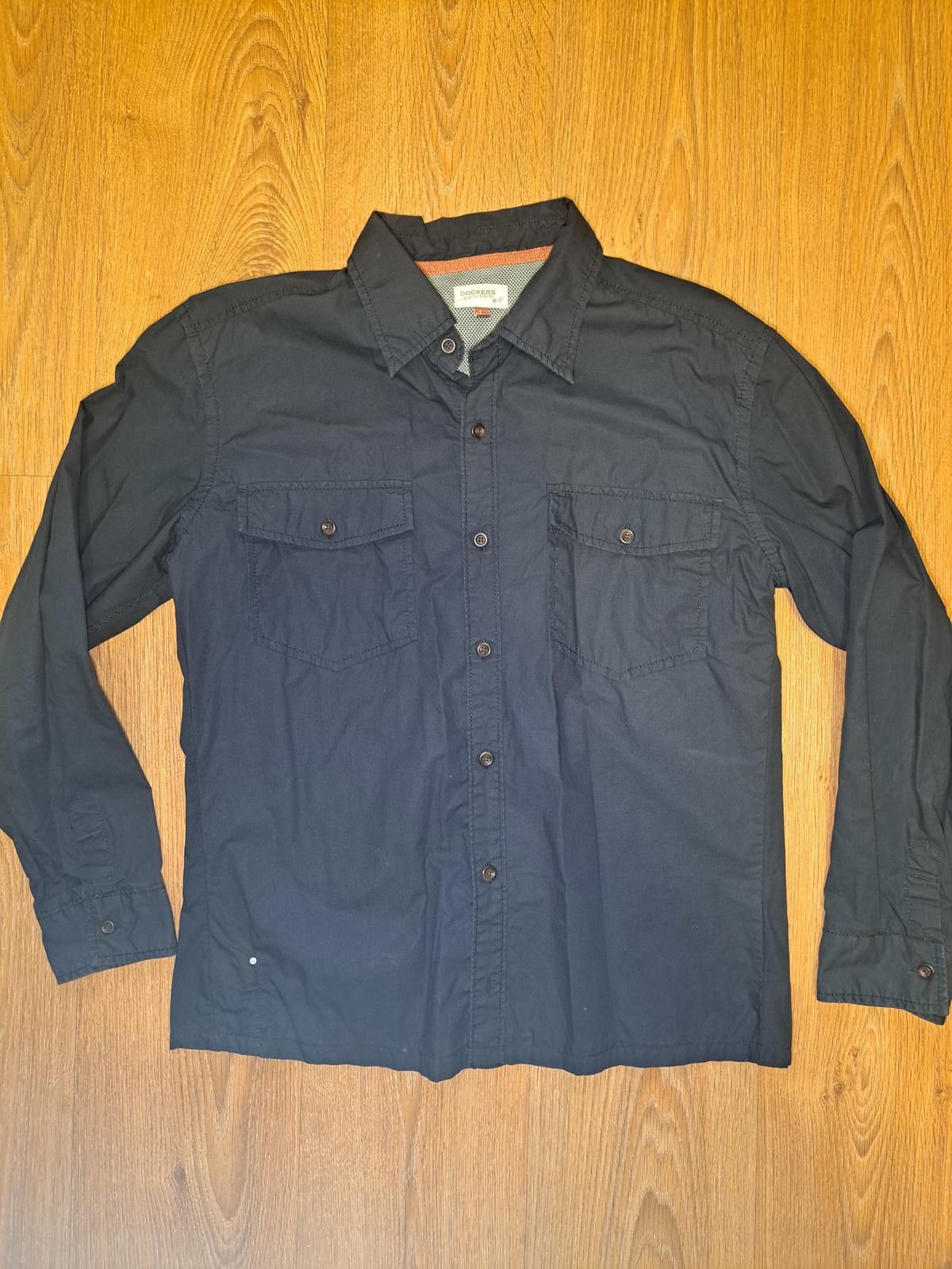 Dockers Dockers Outdoors Button Up Shirt Mens Large Black Cotton Size US L / EU 52-54 / 3 - 1 Thumbnail