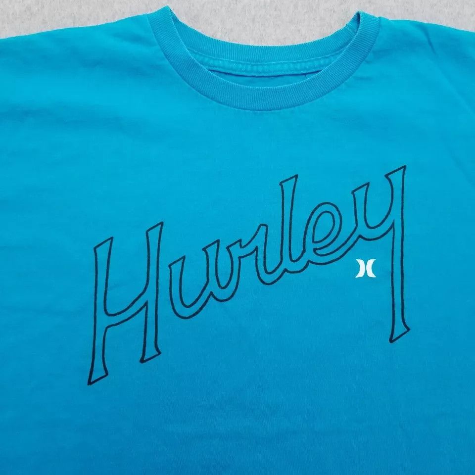 Hurley Hurley Shirt Mens Medium Blue Short Sleeve Crew Neck Size US M / EU 48-50 / 2 - 4 Thumbnail