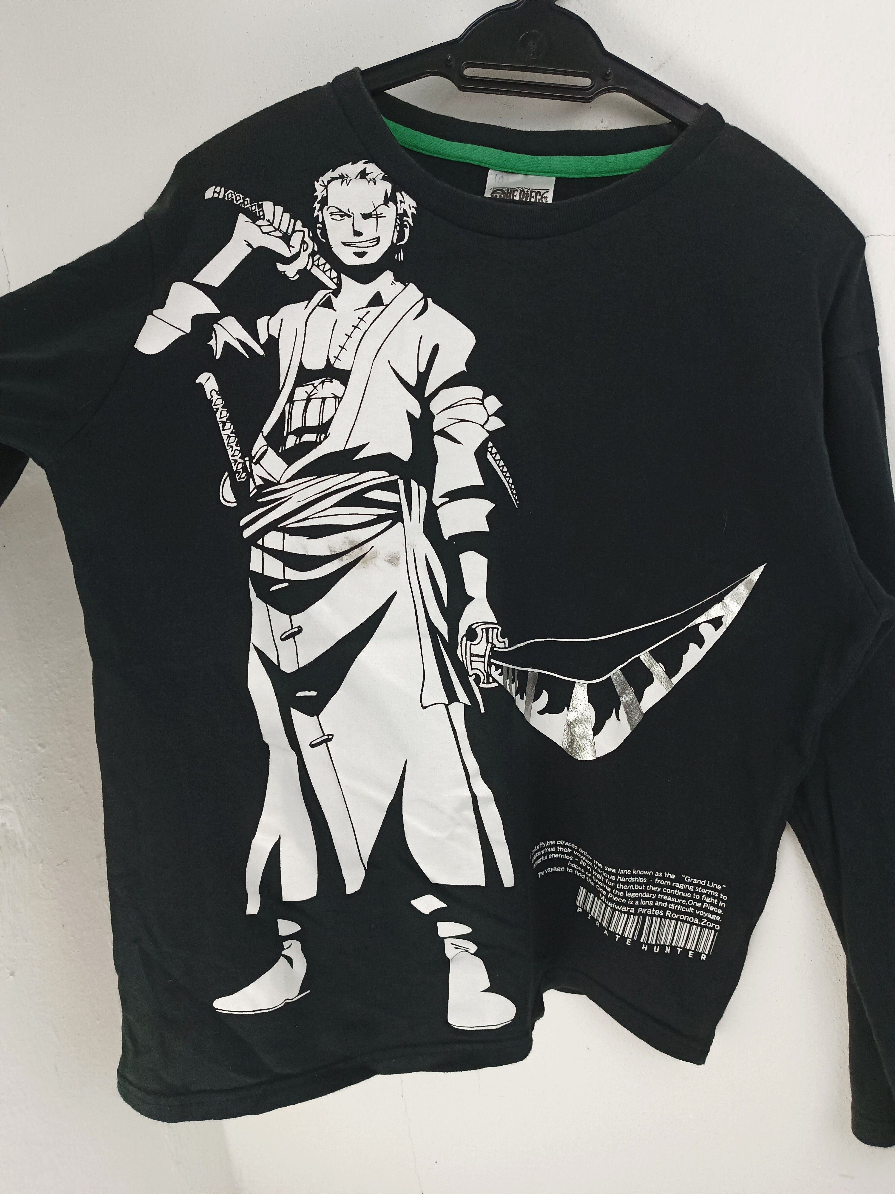 Anime VINTAGE ONE PIECE RORONOA ZORO PIRATE HUNTER VERY RARE Size US M / EU 48-50 / 2 - 9 Thumbnail