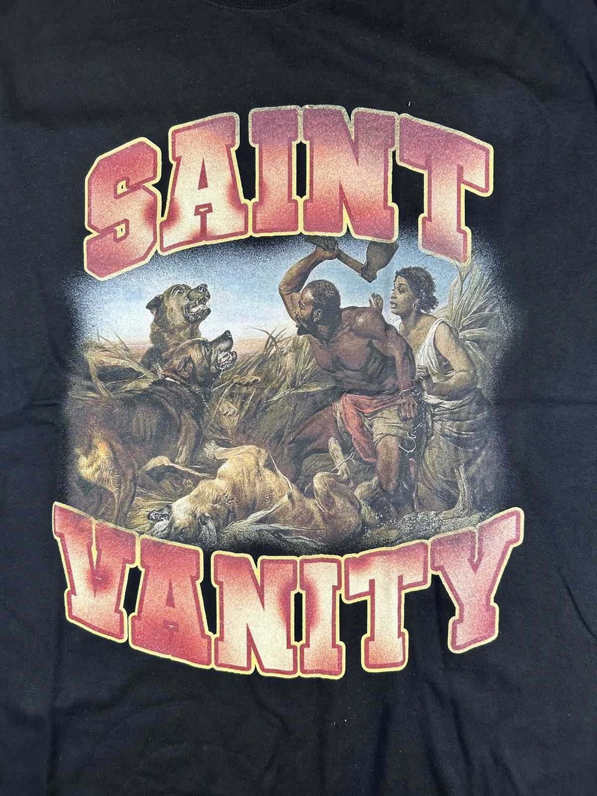 Vintage Saint Vanity BHM T-shirt Size US L / EU 52-54 / 3 - 2 Thumbnail