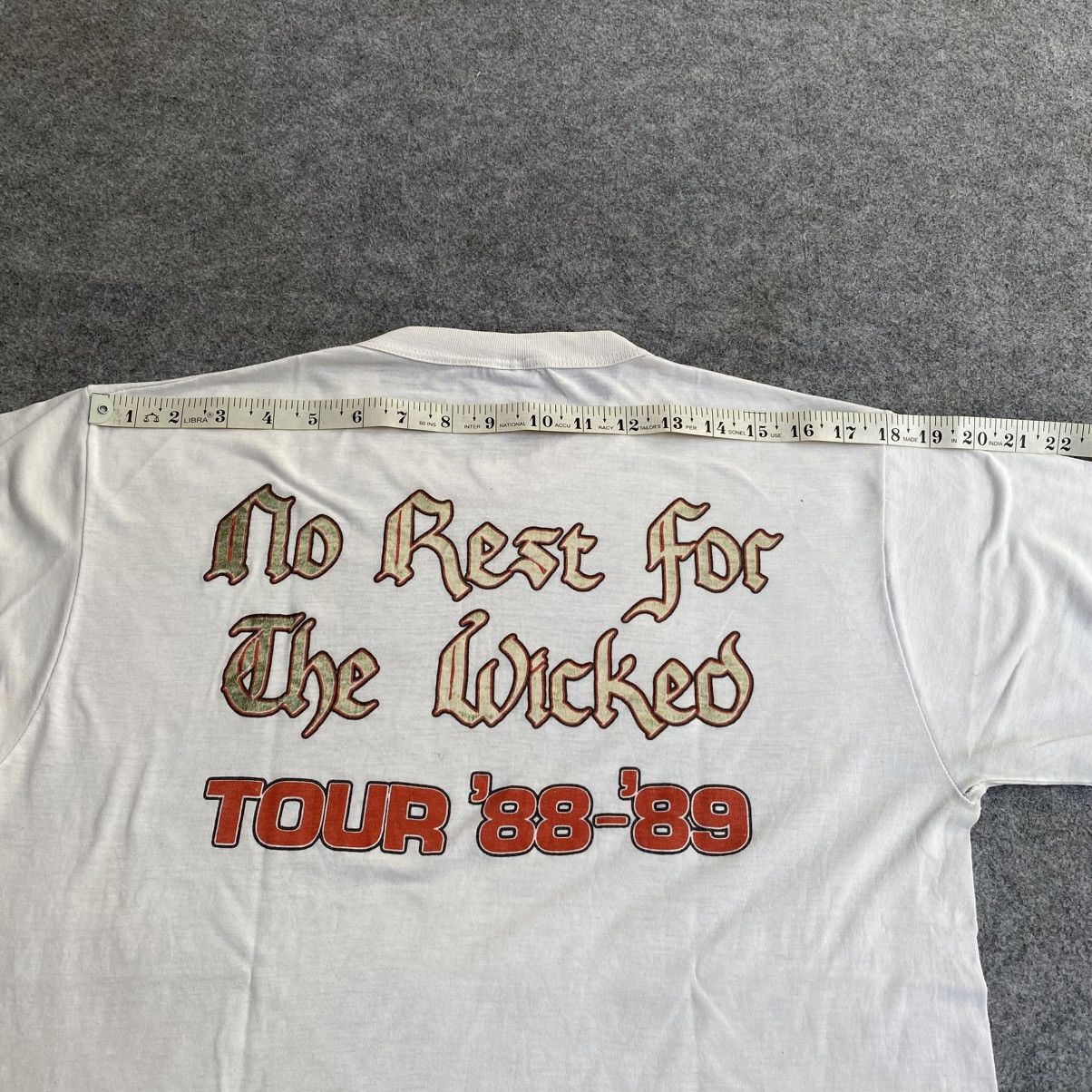 Ozzy Osbourne Vintage 1988 Ozzy Osbourne No Rest For The Wicked T shirt Size US M / EU 48-50 / 2 - 7 Thumbnail