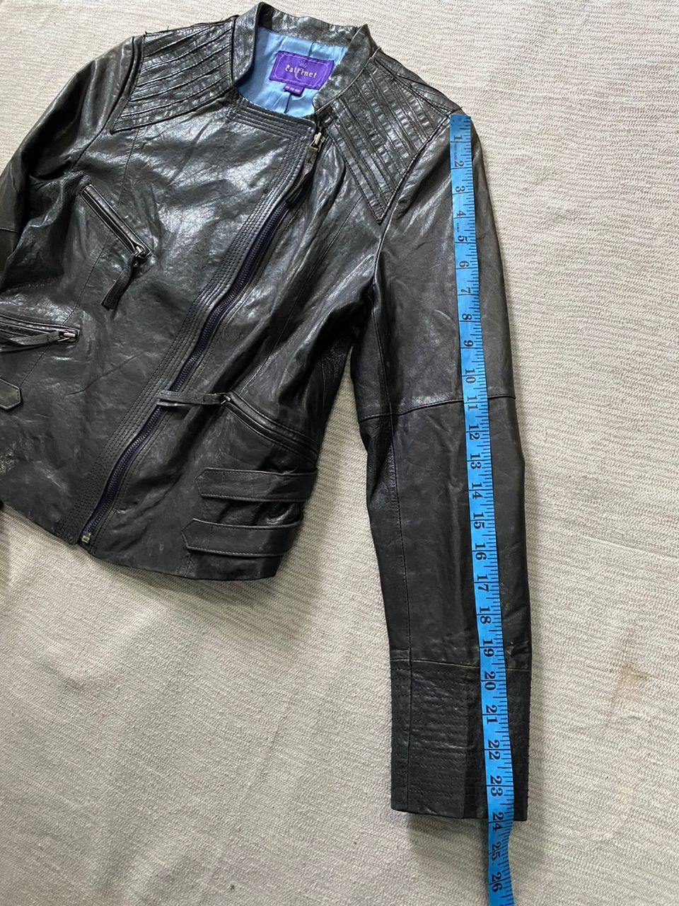 If Six Was Nine × Japanese Brand × Le Grande Bleu (L.G.B.) Catrinet Leather Jacket Size XS / US 0-2 / IT 36-38 - 11 Thumbnail