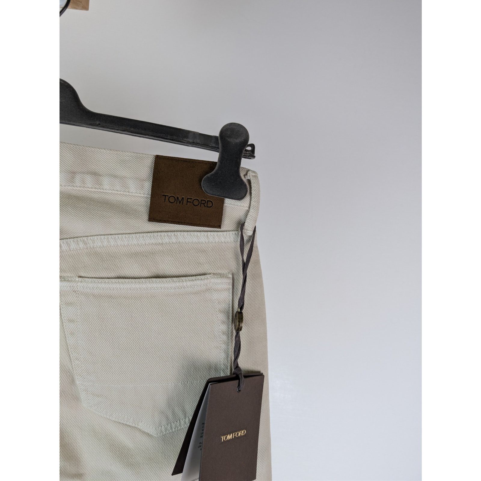 Tom Ford o1rshd1 Slim-Fit Cotton Denim Jeans in Beige Size US 32 / EU 48 - 14 Thumbnail