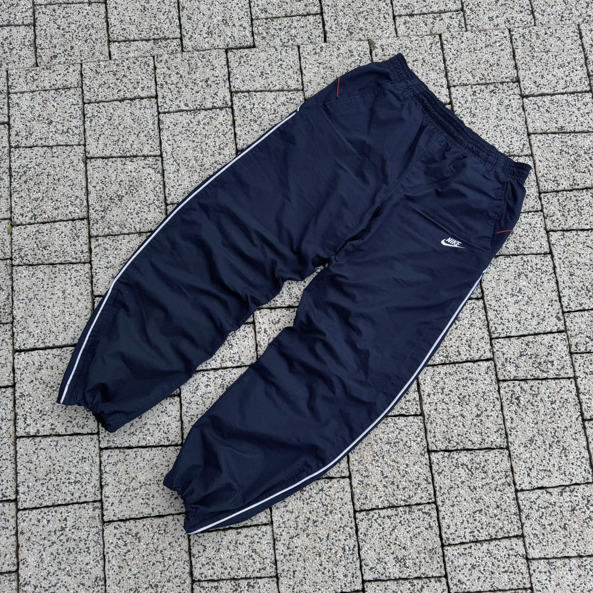 Nike × Vintage NIKE USA 90S VINTAGE SWOOSH TRACK PANTS GORPCORE BAGGY DRILL Size US 32 / EU 48 - 2 Thumbnail