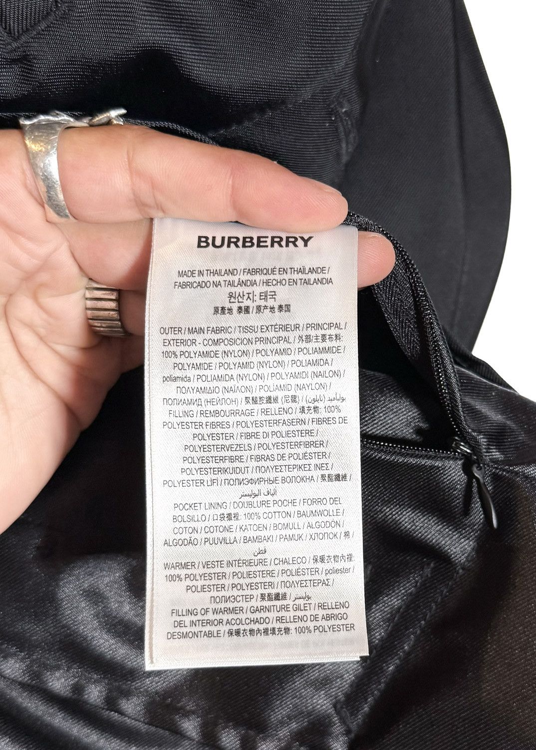 Burberry Burberry Black Nylon Car Coat With Detachable Warmer Gilet Size US M / EU 48-50 / 2 - 13 Thumbnail