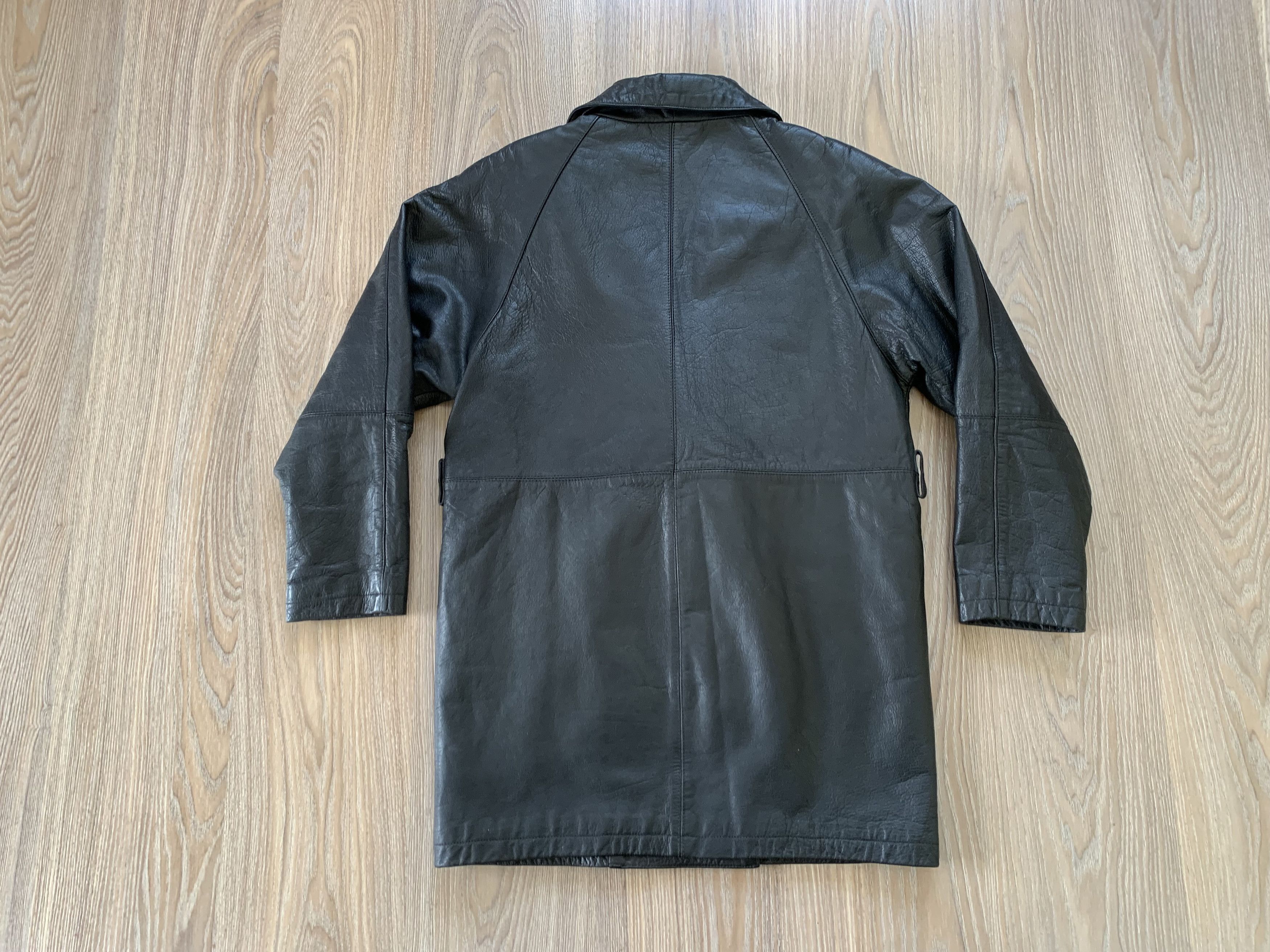 Genuine Leather × Vintage Style File Vintage Long Leather Jacket Size US M / EU 48-50 / 2 - 3 Thumbnail
