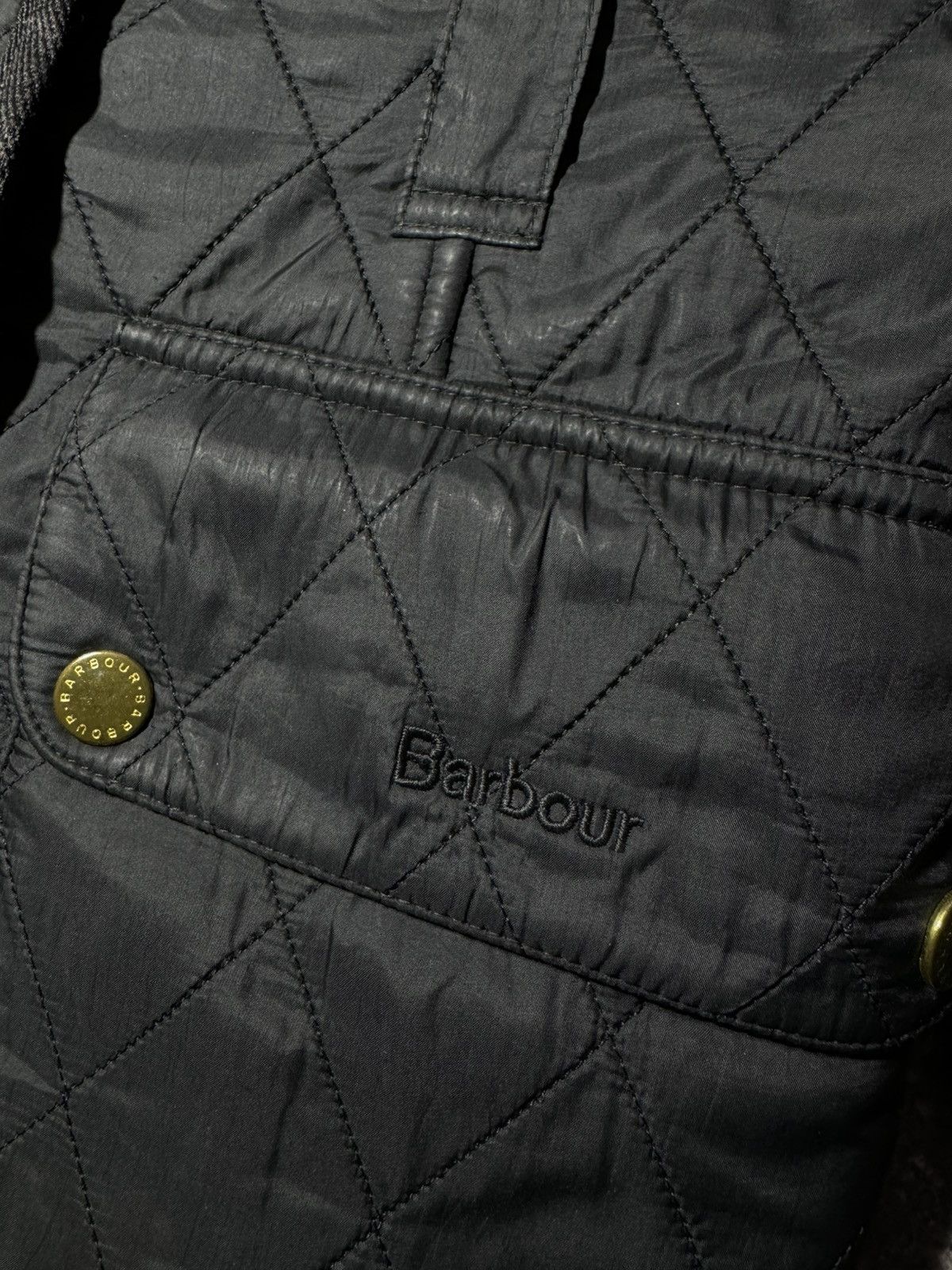 Barbour × Vintage Barbour International Black “Polar Quilt” Lined Jacket Size S / US 4 / IT 40 - 6 Thumbnail