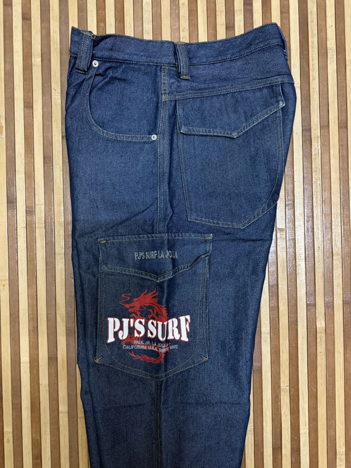 Japanese Brand PJ’S SURF Denim Cargo Pants /Multipocket/Streetwear W32x30.5 Size US 32 / EU 48 - 9 Thumbnail
