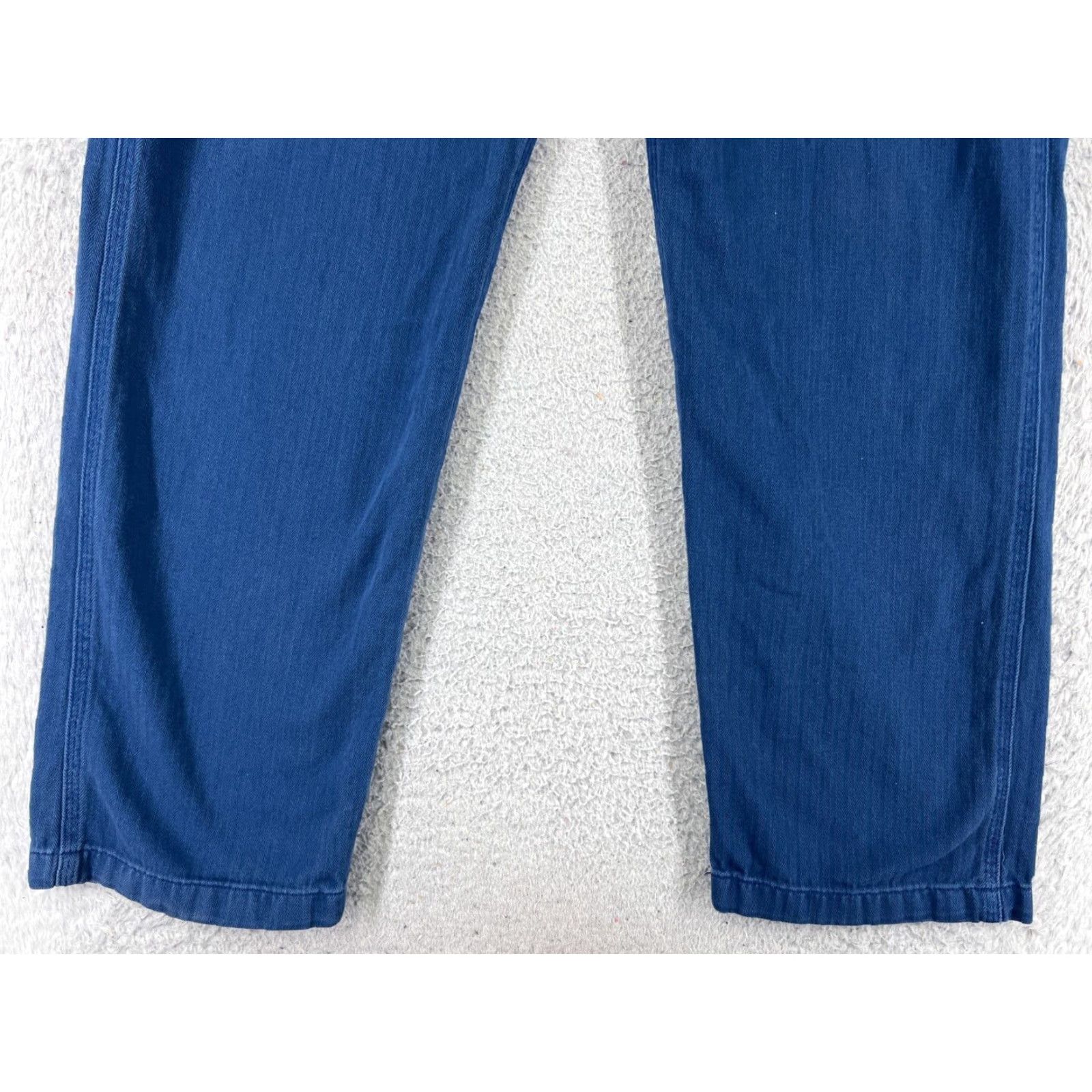 Levi's Levis Jeans Mens 31 Blue Denim Straight Carpenter Herringbone 30x29 Jeans Size US 31 - 2 Thumbnail