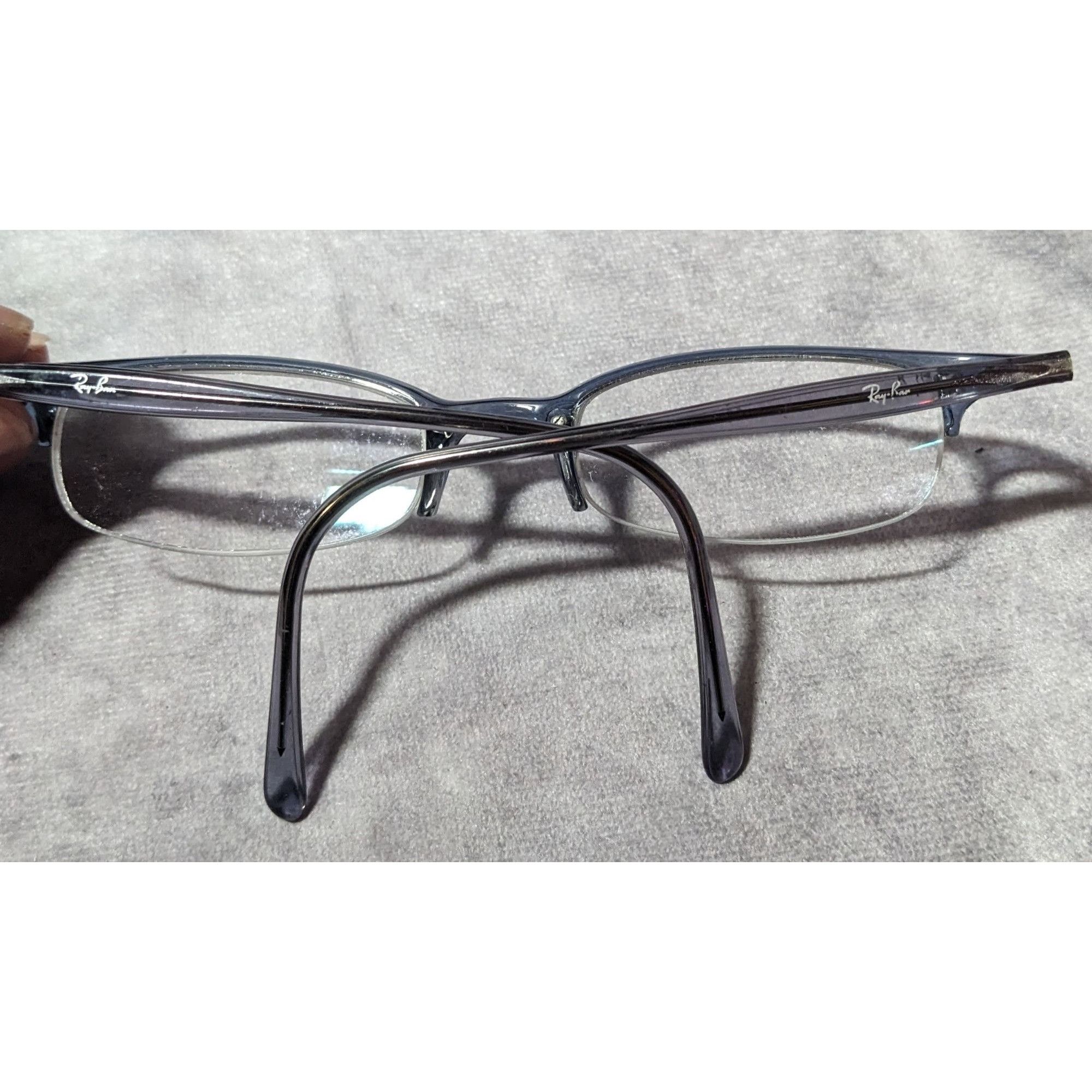 RayBan Ray Ban RB7005 2061 Blue Half Rim Glasses Frames Size ONE SIZE - 7 Thumbnail