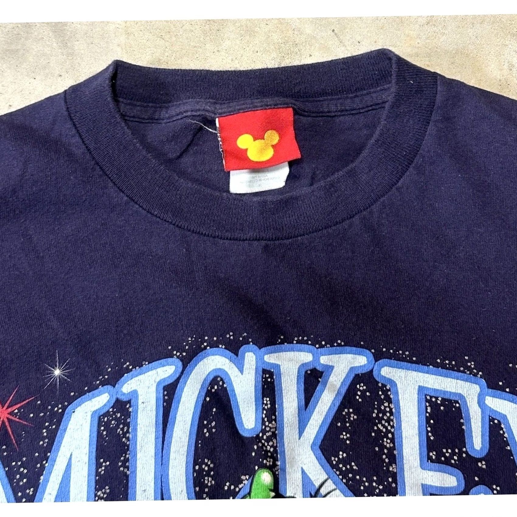 Disney VINTAGE Mickey Mouse Florida Shirt Disney 90s Navy S Men Short Sleeve Crew Neck Cotton Jerry Leigh XS? Size US S / EU 44-46 / 1 - 3 Thumbnail