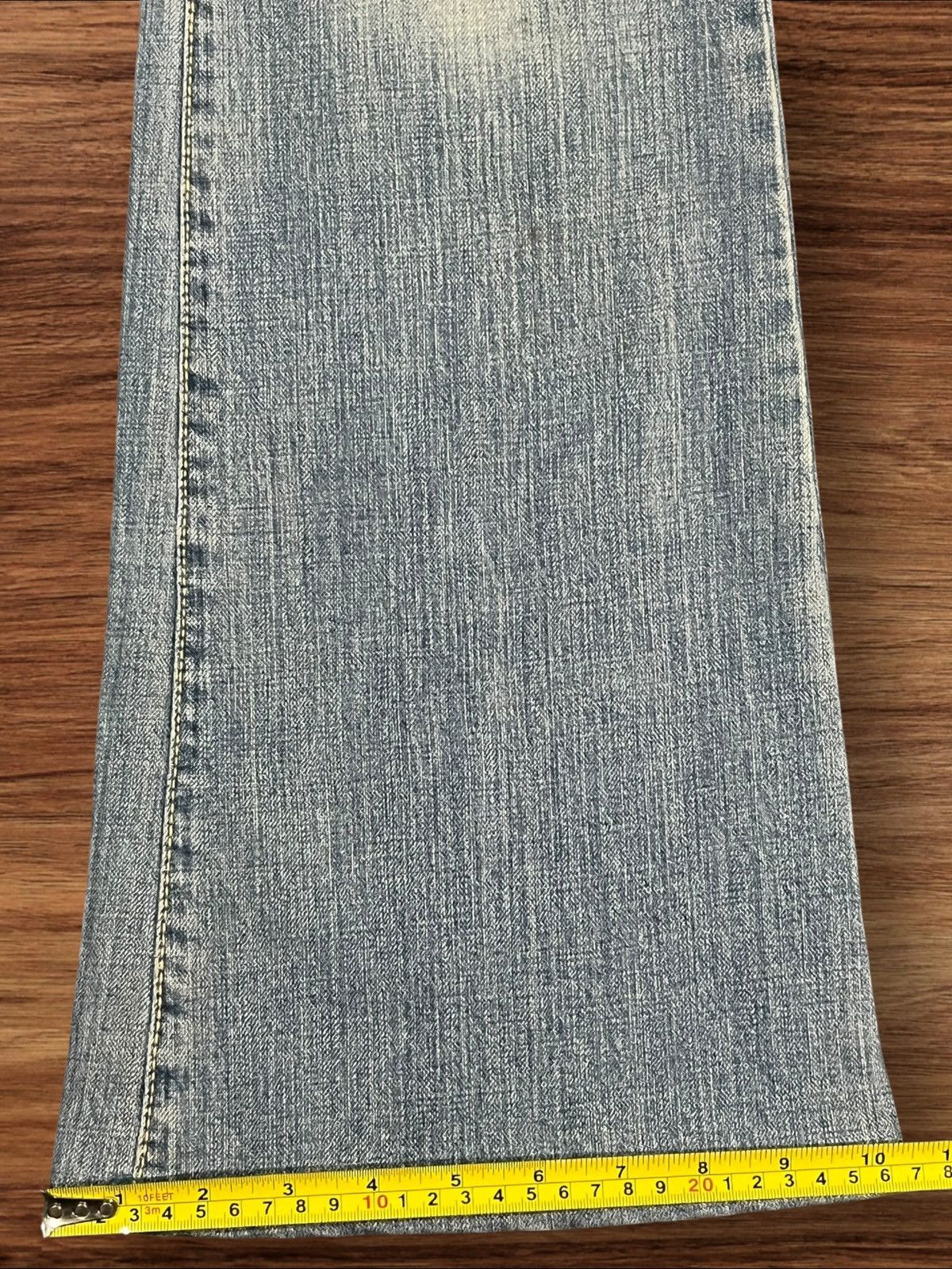 Japanese Brand Vintage Japanese Brand Leavs Strawberry Blue Wash Flare Jean Size US 30 / EU 46 - 14 Thumbnail