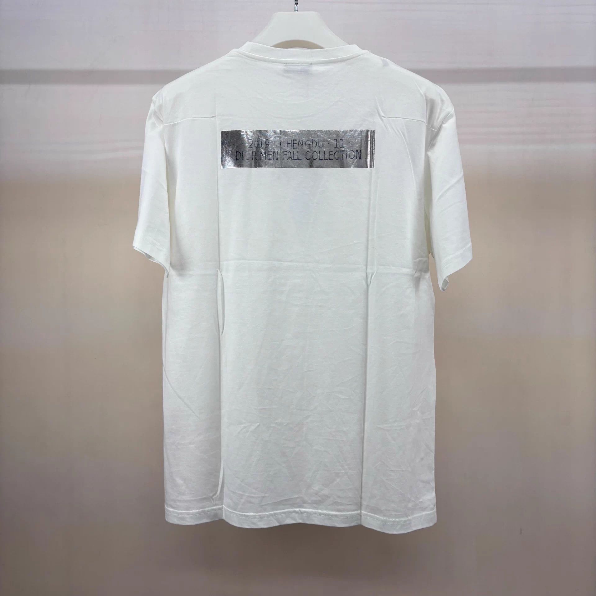 Dior Dior White Sequin Logo Short-Sleeve Tee XL NWT Size US XL / EU 56 / 4 - 2 Thumbnail