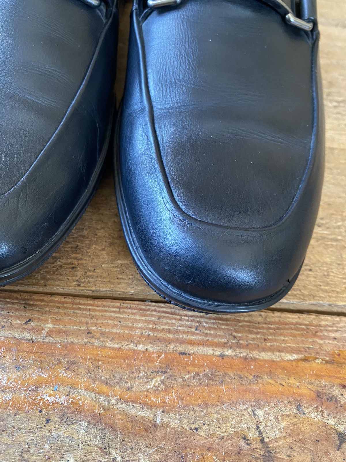 Prada Prada horsebit black leather logo loafers sz uk6.5 Size US 7.5 / EU 40-41 - 4 Thumbnail