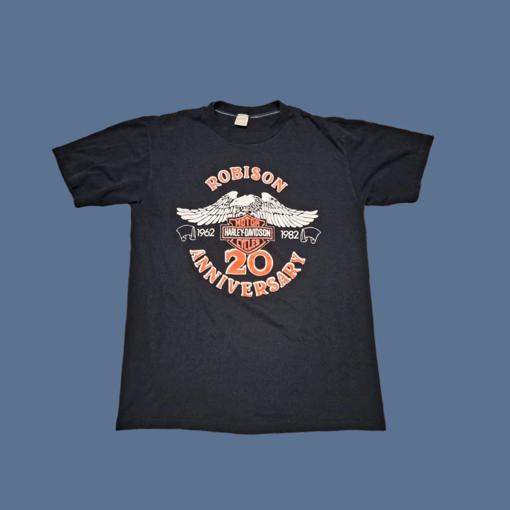 Harley Davidson VINTAGE Harley-Davidson Motorcycles Biker Eagle Daytona Beach FL Shirt M/L Black Mens 80s 1982 Size US M / EU 48-50 / 2 - 1 Thumbnail